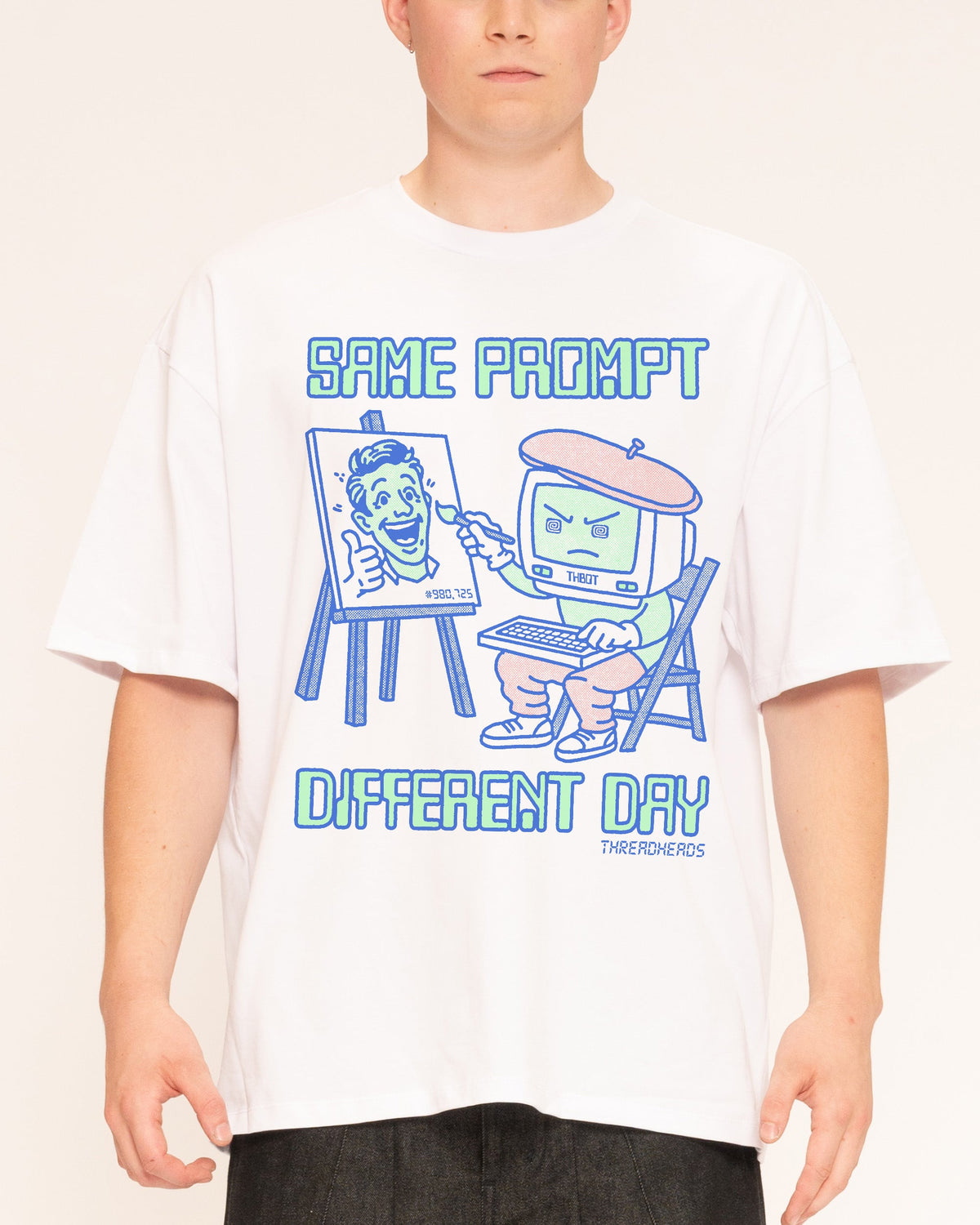 Same Prompt Different Day Oversized Tee product image 2