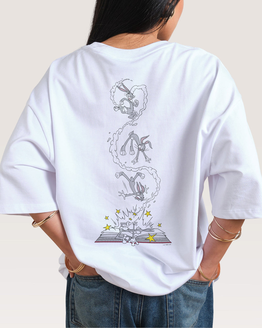 Bugs Bunny Book Crash Oversized Tee product image 5