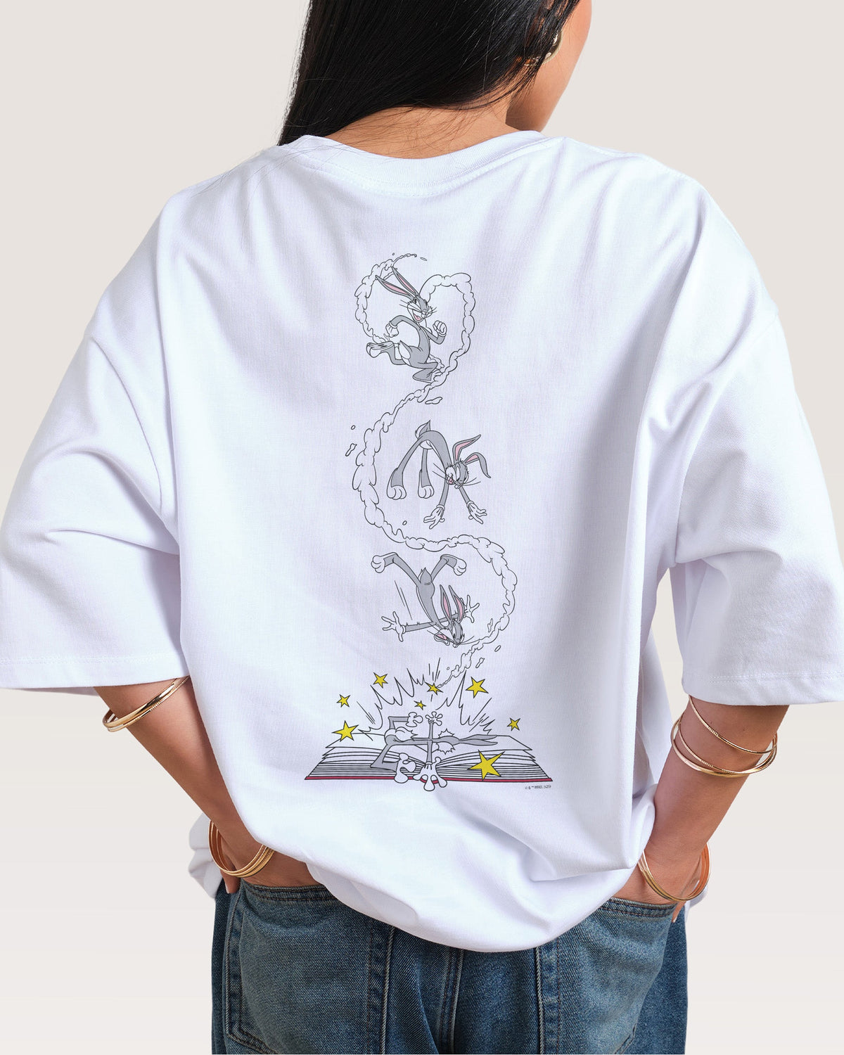 Bugs Bunny Book Crash Oversized Tee product image 5