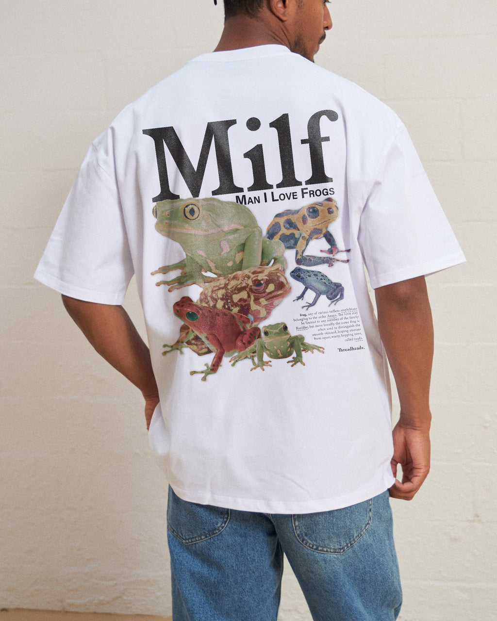 Man I Love Frogs Front and Back Oversized Tee product image 1