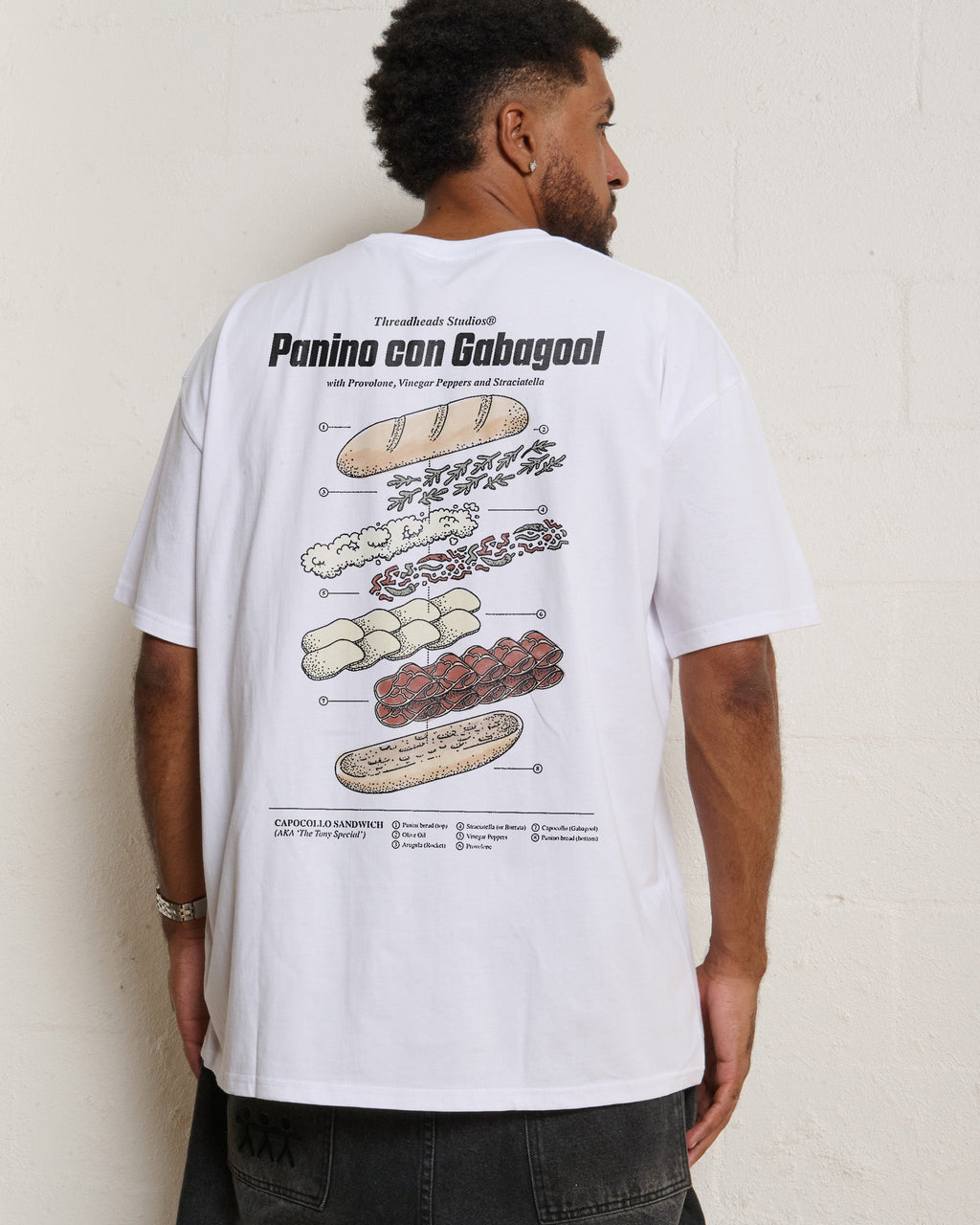 Panino Con Gabagool Oversized Tee product image 6