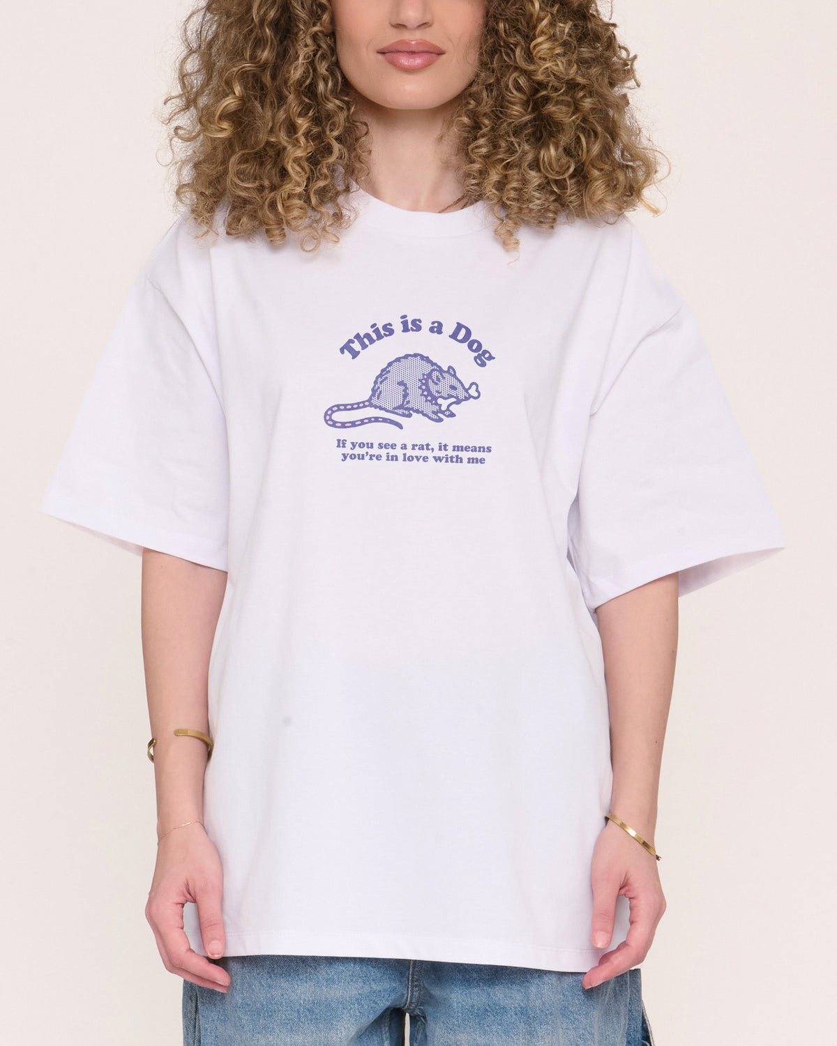 This is a Dog Oversized Tee product image 2