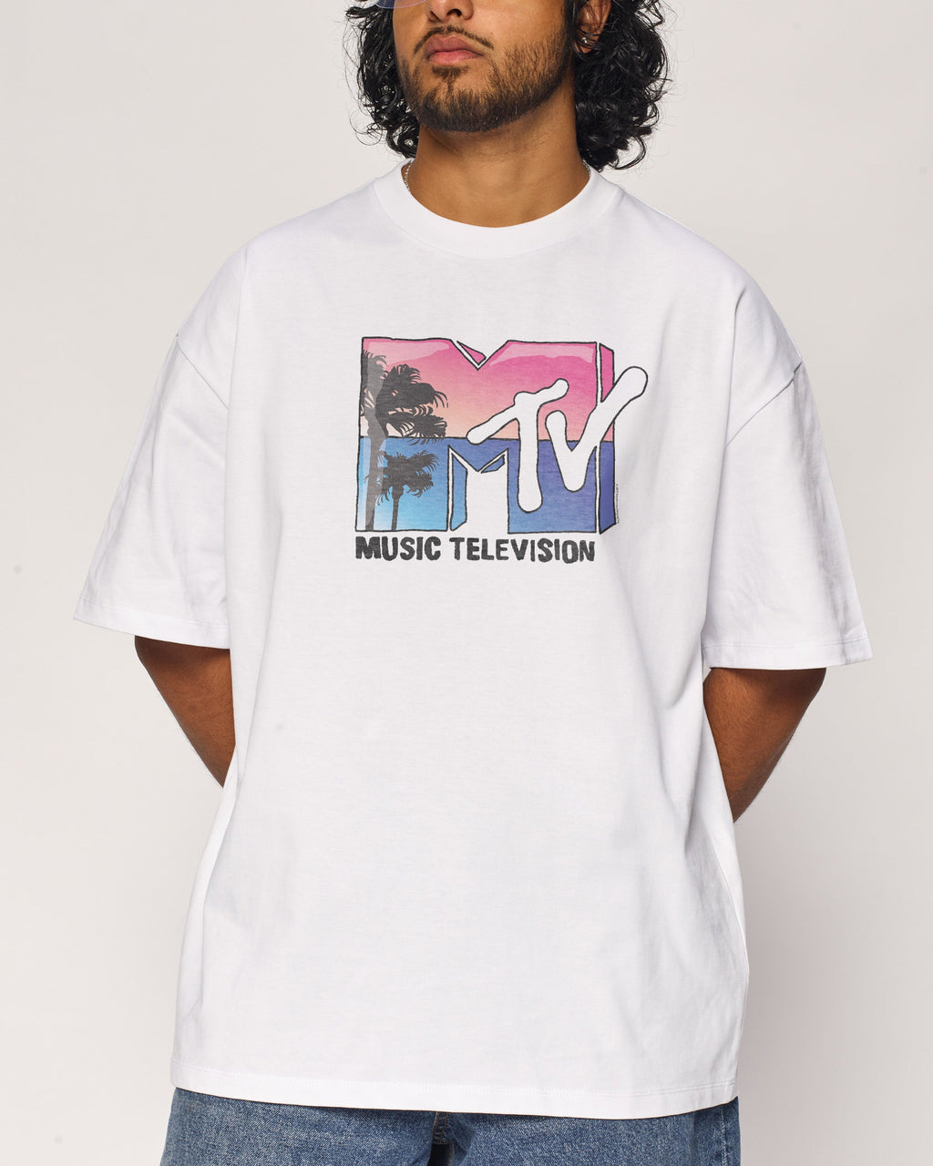 Palm Springs MTV Logo Oversized Tee product image 4