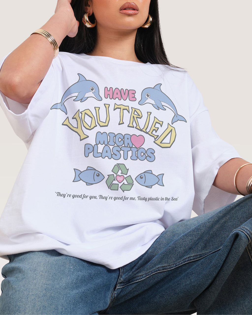 Tried Microplastics? Oversized Tee product image 2