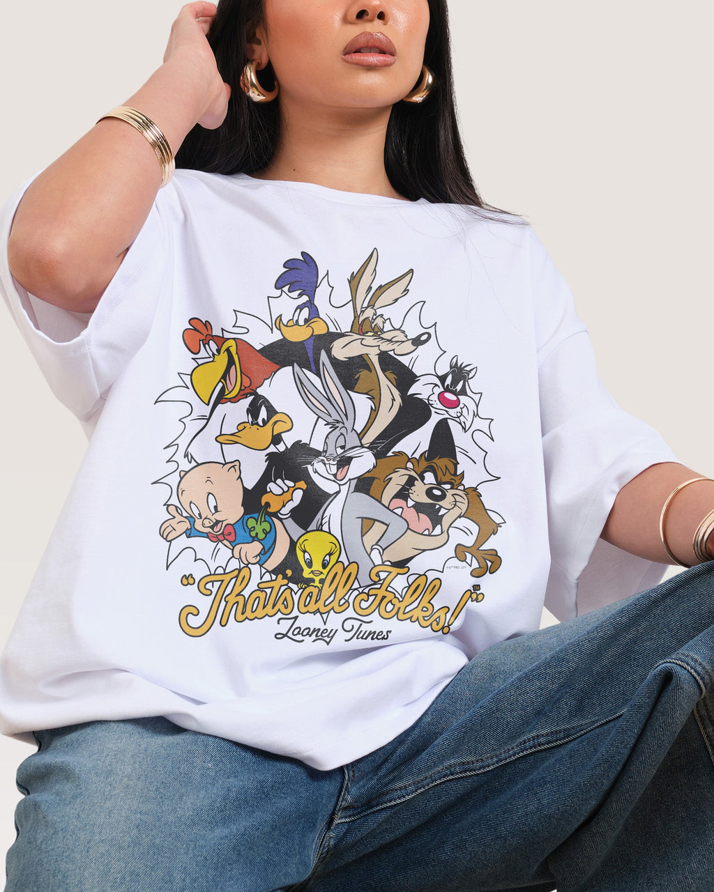 Looney Tunes The Folks Oversized Tee product image 1