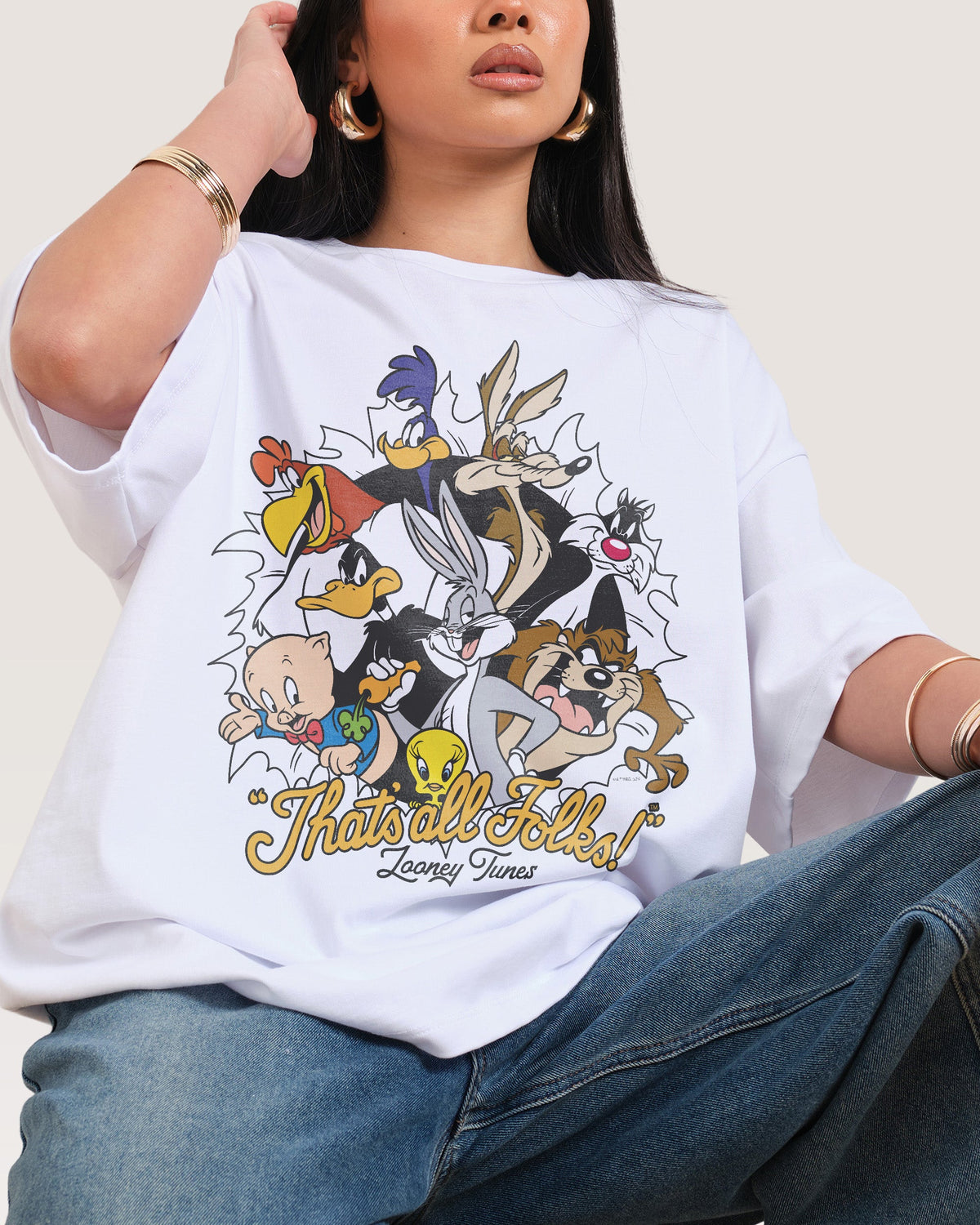 Looney Tunes The Folks Oversized Tee product image 1