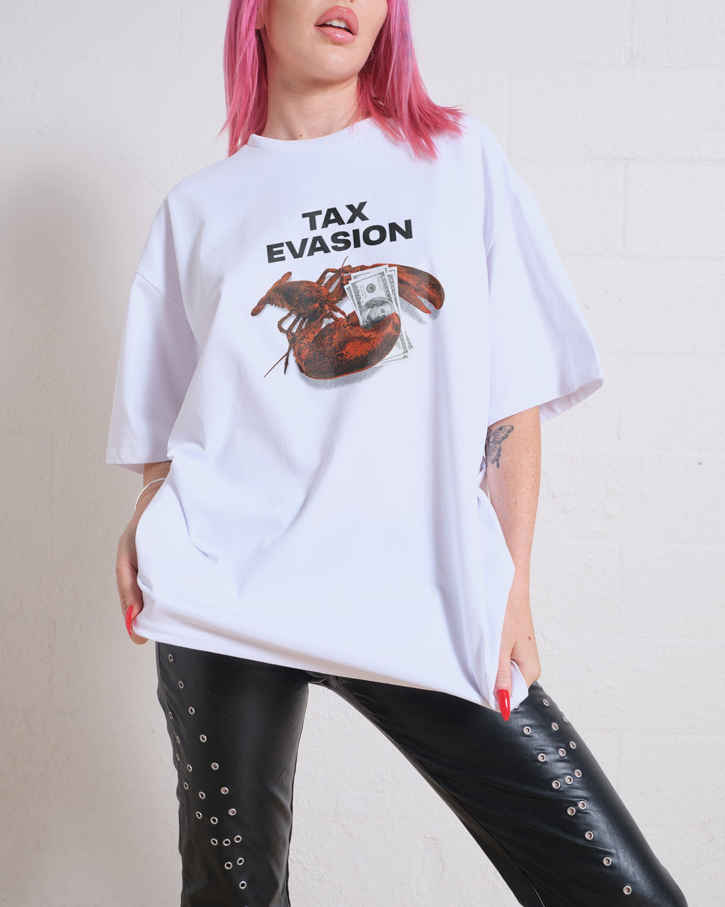 Tax Evasion Oversized Tee product image 1