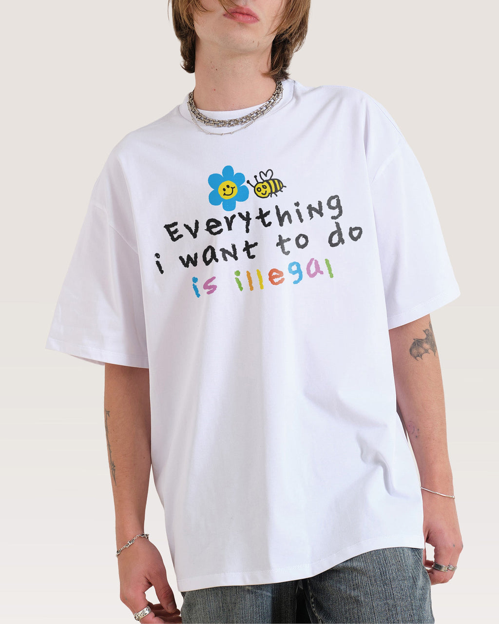 Everything is Illegal Oversized Tee product image 1