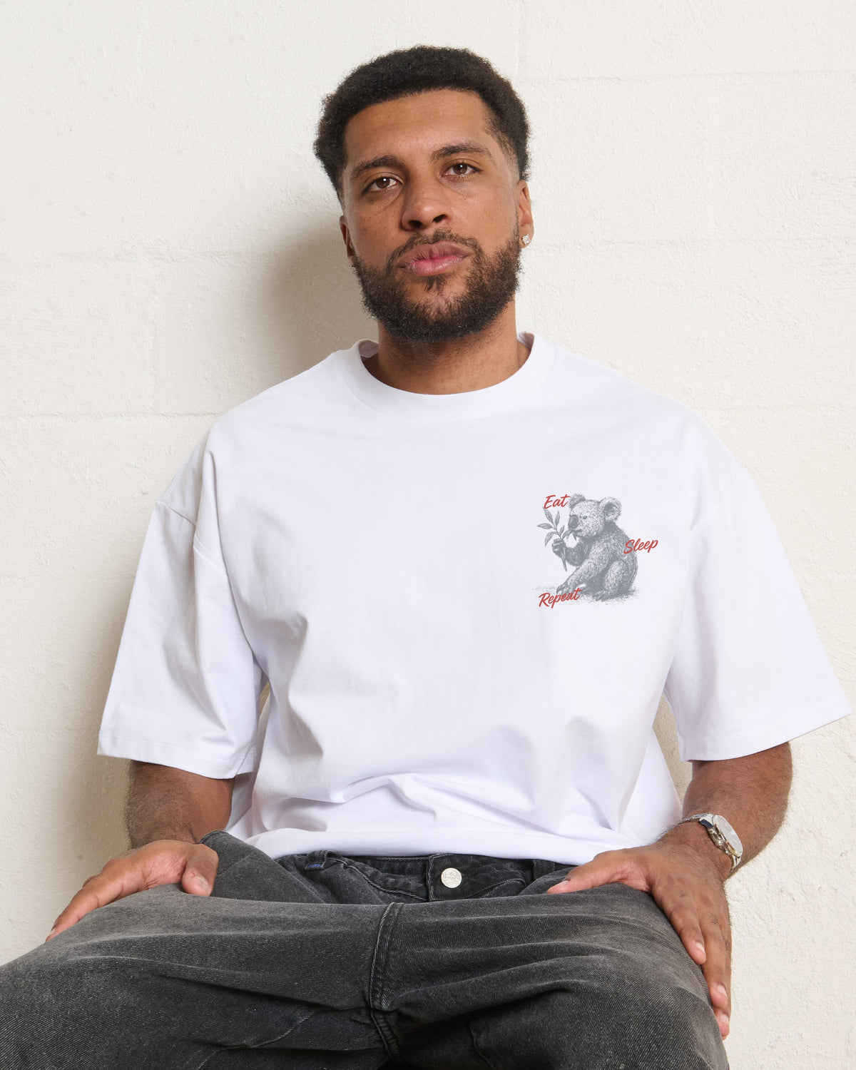 Eat Sleep Repeat Oversized Tee product image 6