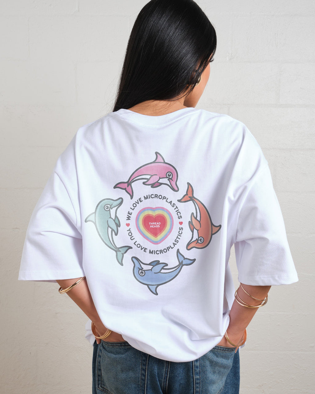 We Love Microplastics Oversized Tee product image 1