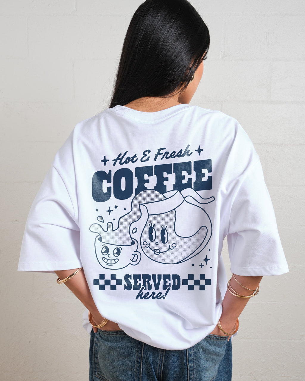 Hot & Fresh Coffee Oversized Tee product image 1