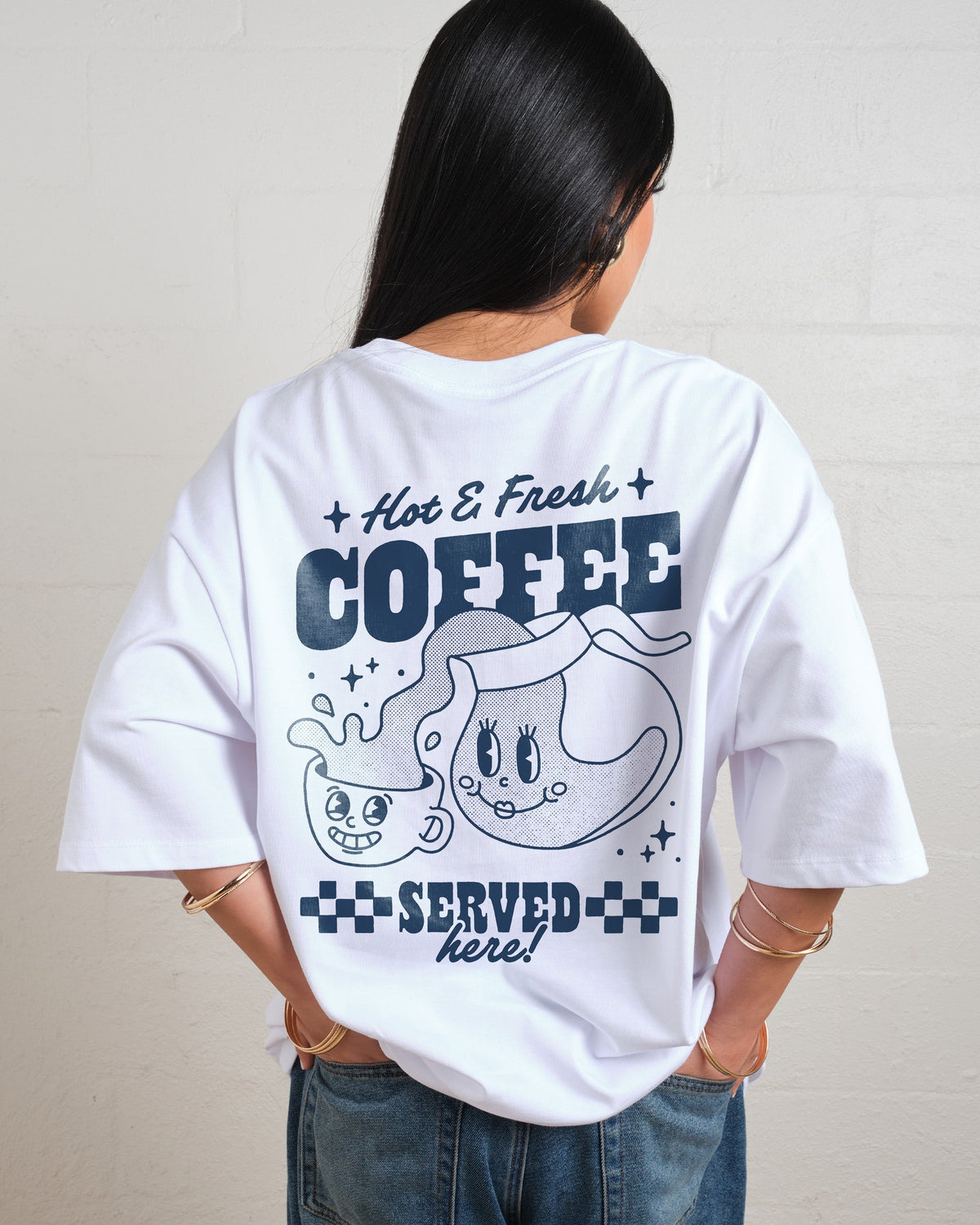 Hot & Fresh Coffee Oversized Tee product image 1