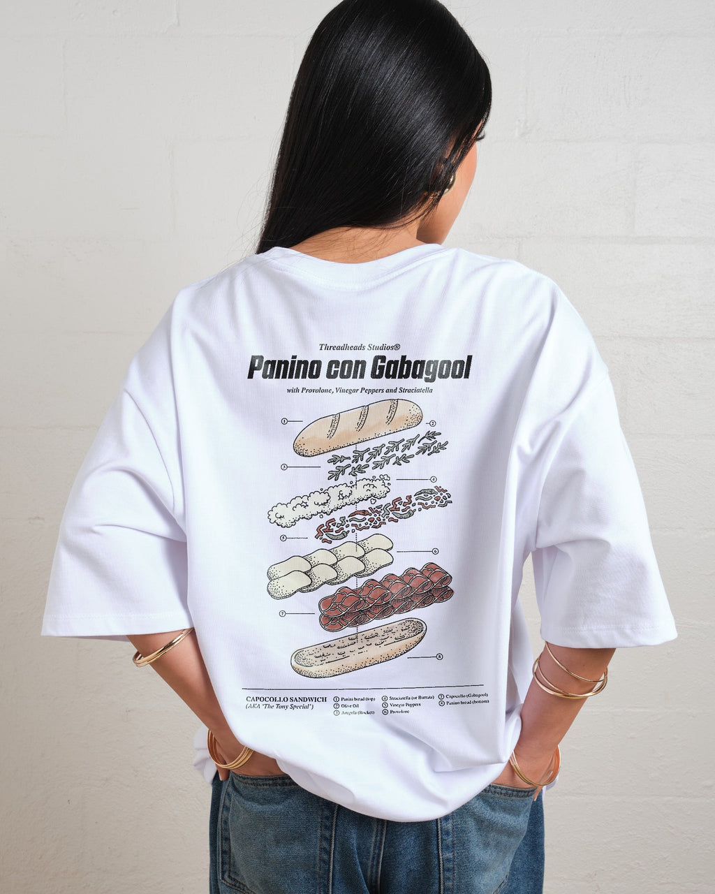 Panino Con Gabagool Oversized Tee product image 8