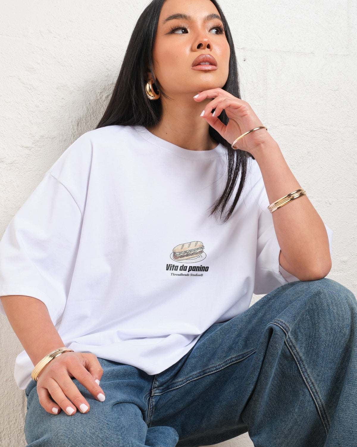 Panino Con Gabagool Oversized Tee product image 9