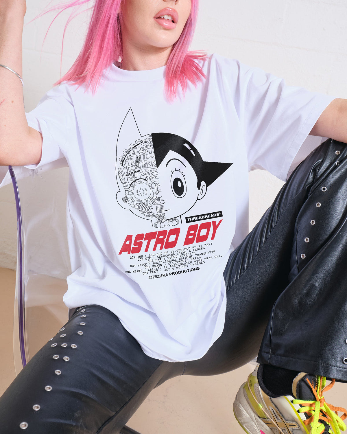 Astro Boy Head Data Oversized Tee product image 2