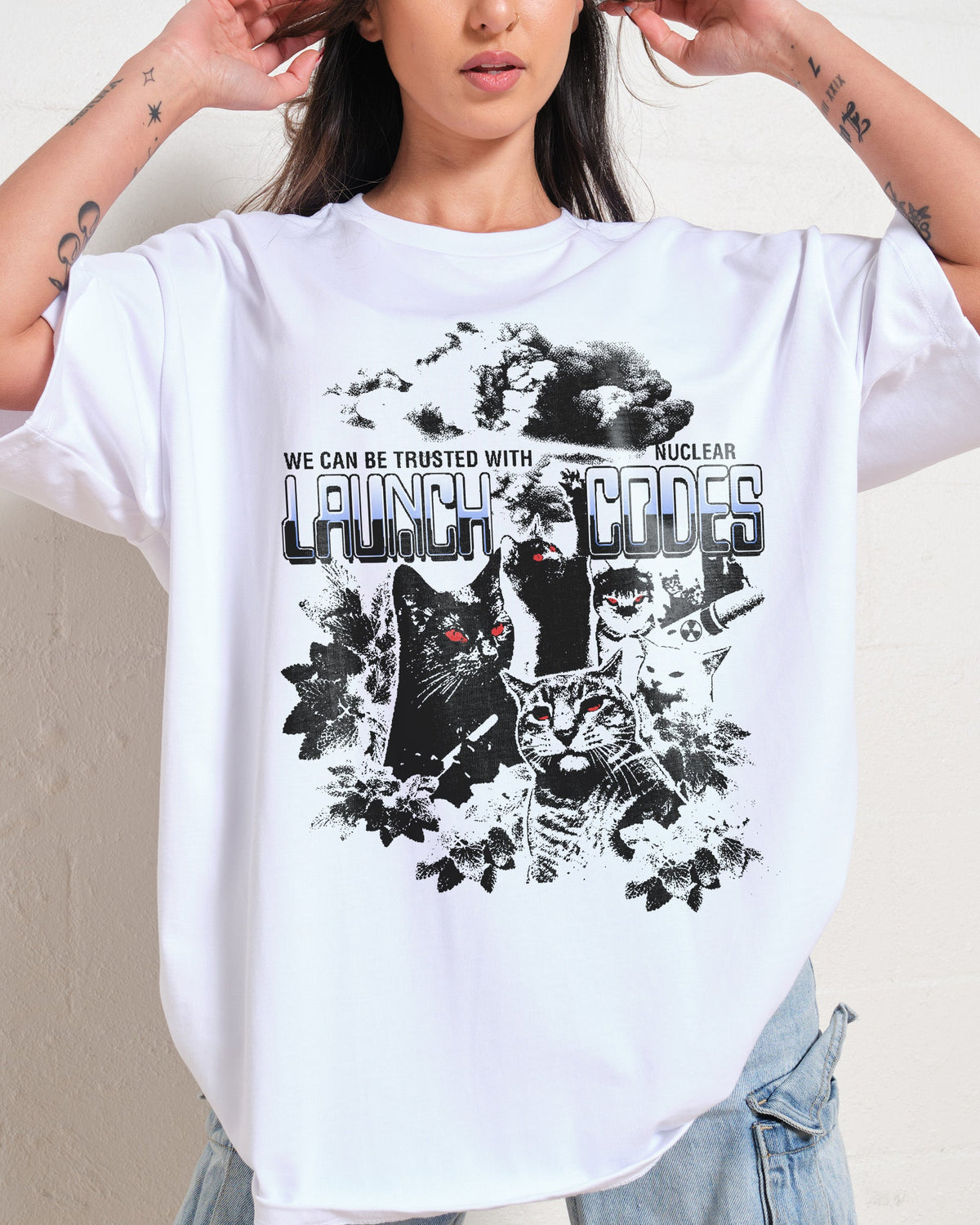 Nuke Cats Oversized Tee product image 1
