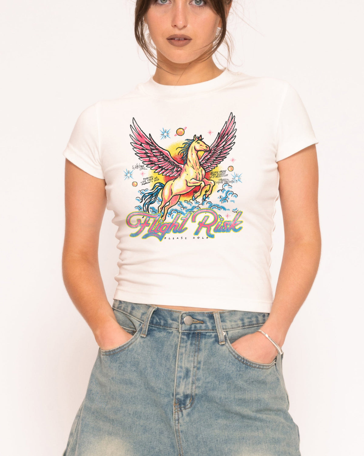 Flight Risk Longline Baby Tee product image 1