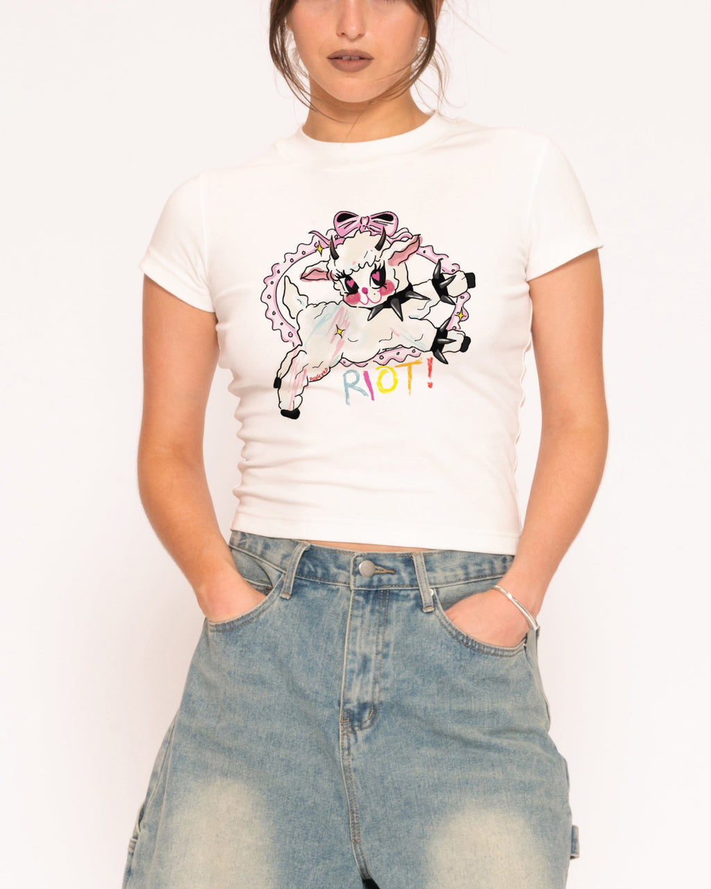 Riot Longline Baby Tee product image 1