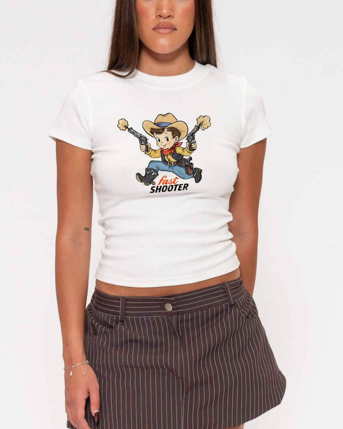 Fast Shooter Longline Baby Tee product image 1