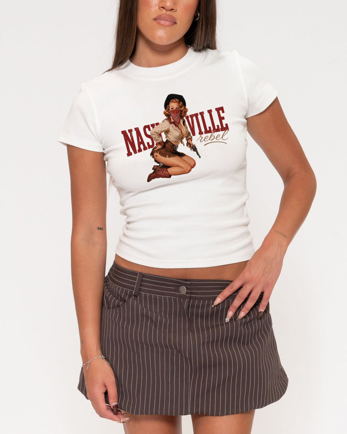 Nashville Rebel Longline Baby Tee product image 1