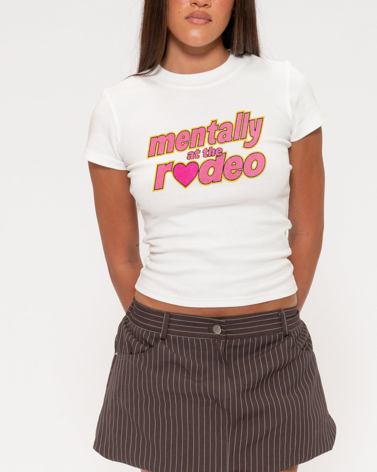 Mentally At The Rodeo Longline Baby Tee product image 3