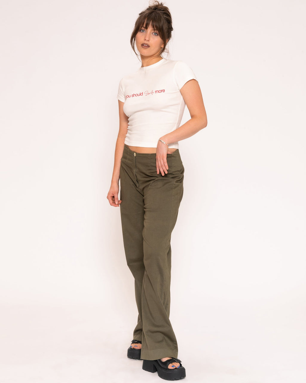 You Should Smile More Longline Baby Tee product image 4