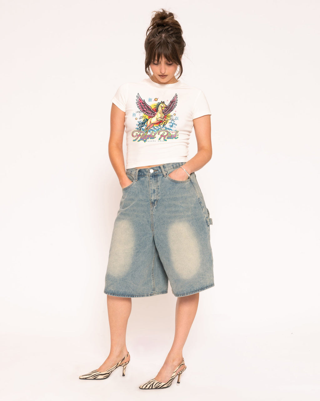 Flight Risk Longline Baby Tee product image 2