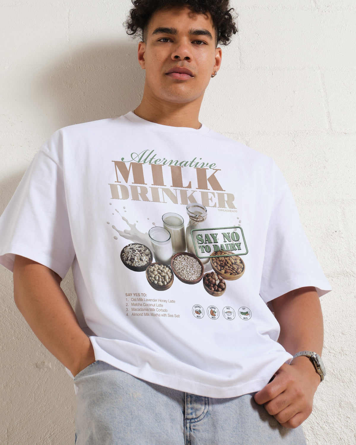 Alternative Milk Drinker Oversized Tee product image 3