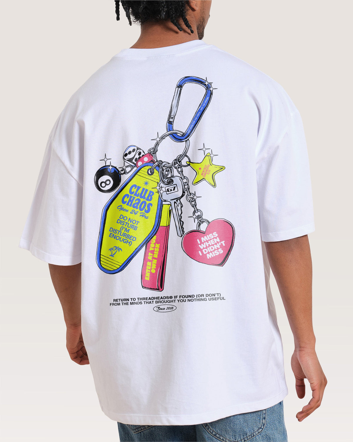 Club Chaos Key Chain Oversized Tee product image 1