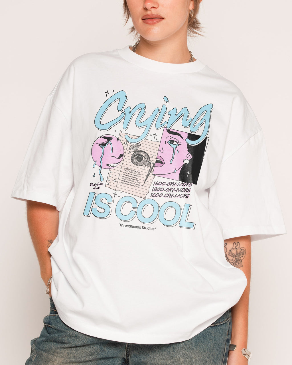 Crying is Cool Oversized Tee product image 3