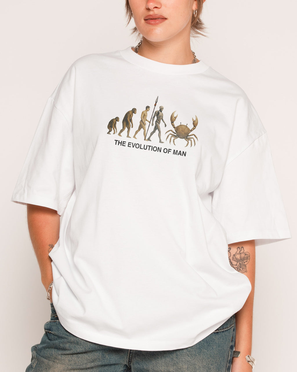 Evolution of Man Oversized Tee product image 1