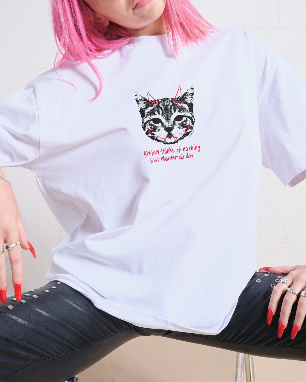 Demon Kitten Oversized Tee product image 2