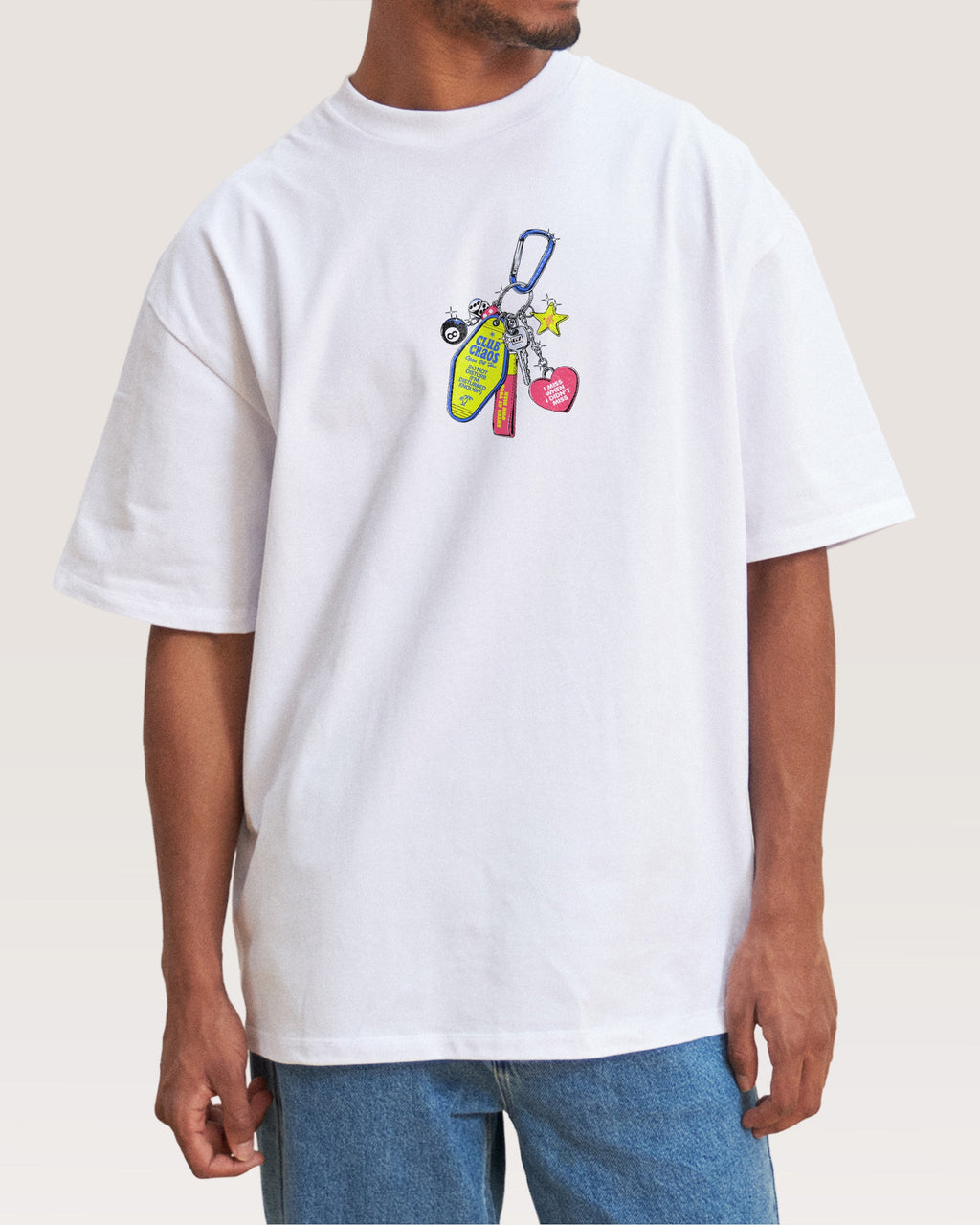 Club Chaos Key Chain Oversized Tee product image 2