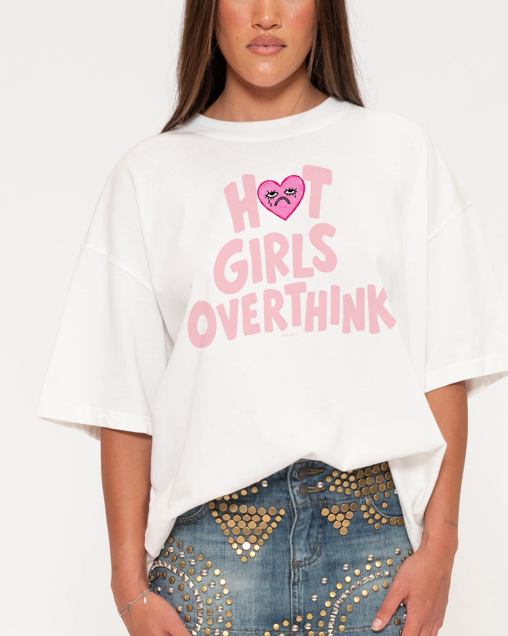 Hot Girls Overthink Boxy Tee product image 5