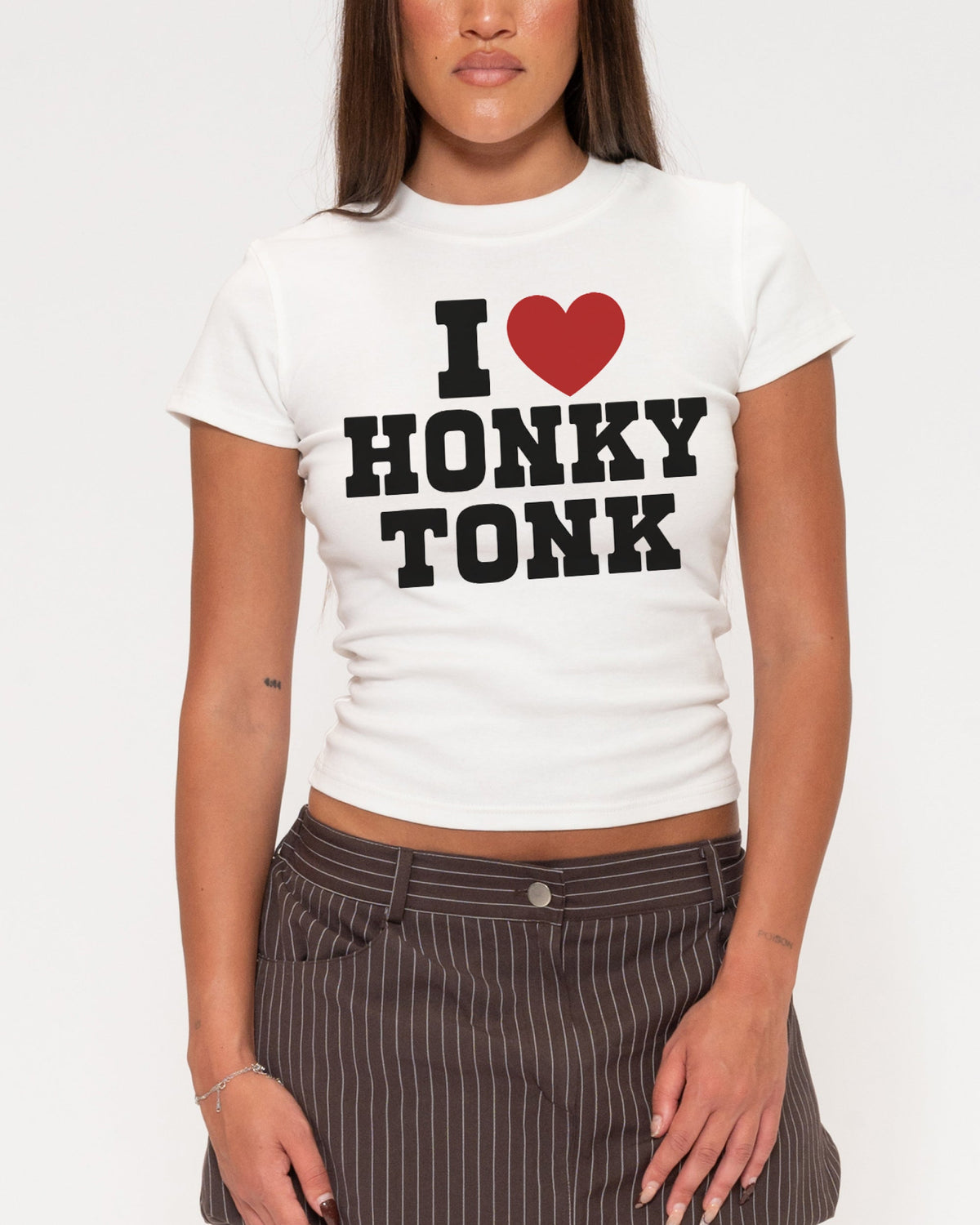 I Love Honky Tonk Longline Baby Tee product image 3