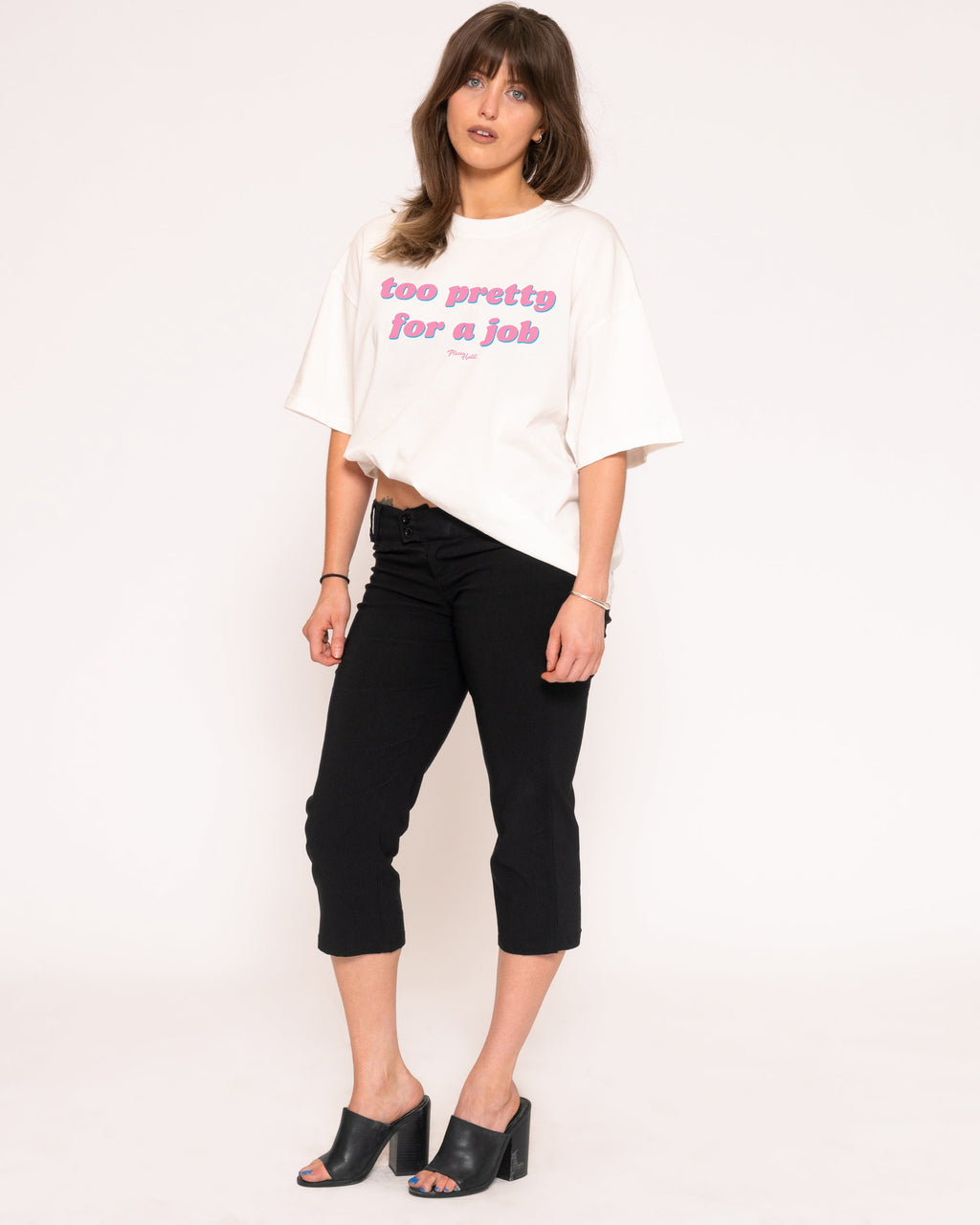 Too Pretty For A Job Boxy Tee product image 2