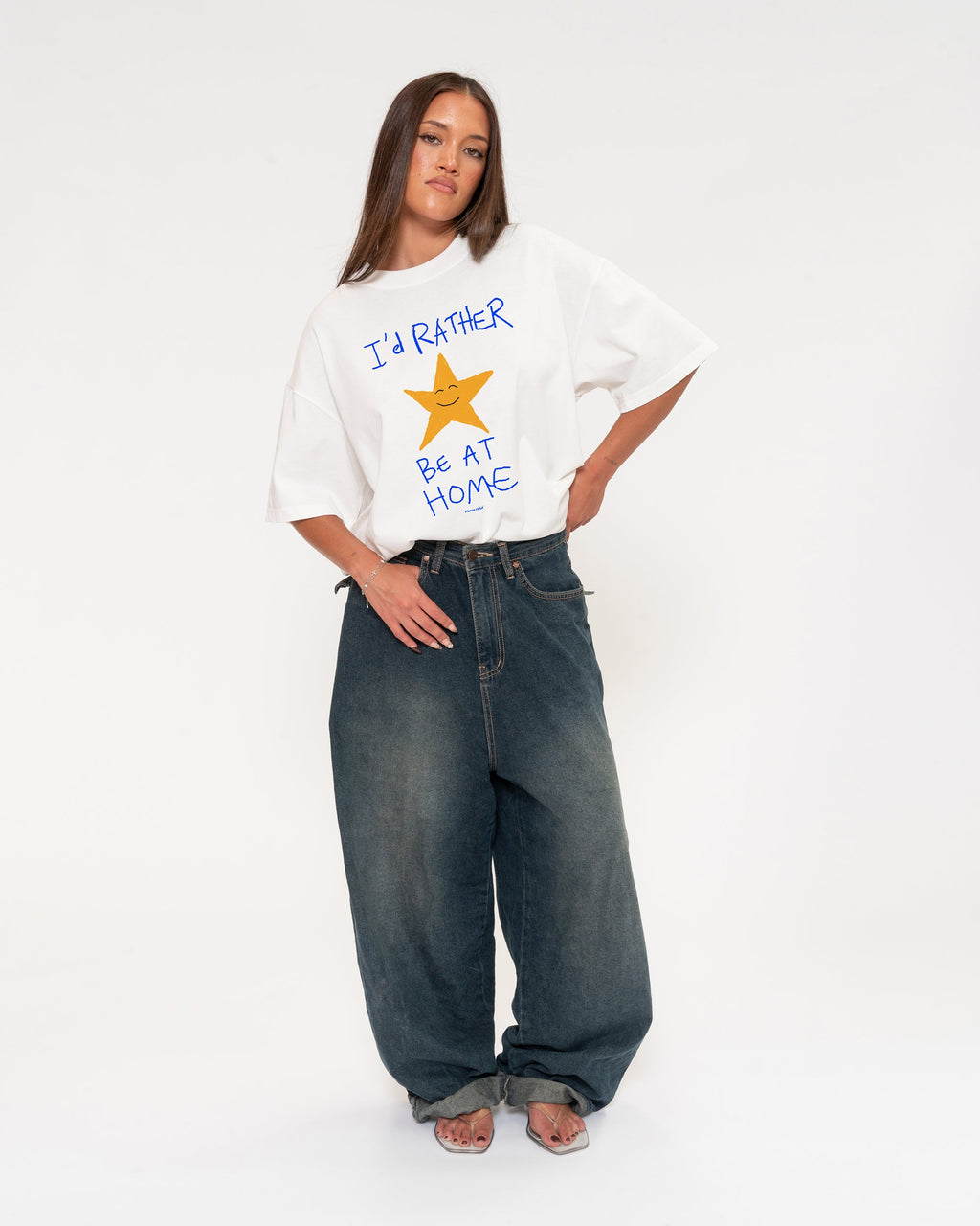 I'd Rather Be At Home Boxy Tee product image 6
