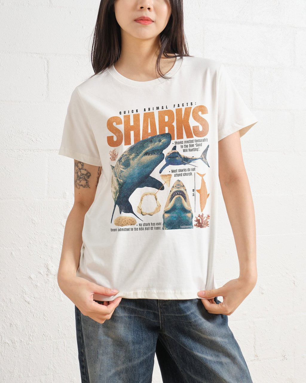 Quick Animal Facts - Sharks Women's Tee product image 3