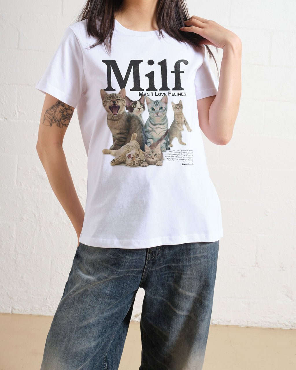Man I Love Felines Women's Tee product image 3