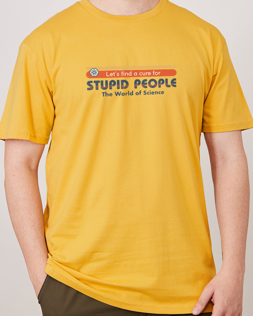 Let's Find a Cure for Stupid People Front and Back T-Shirt product image 6
