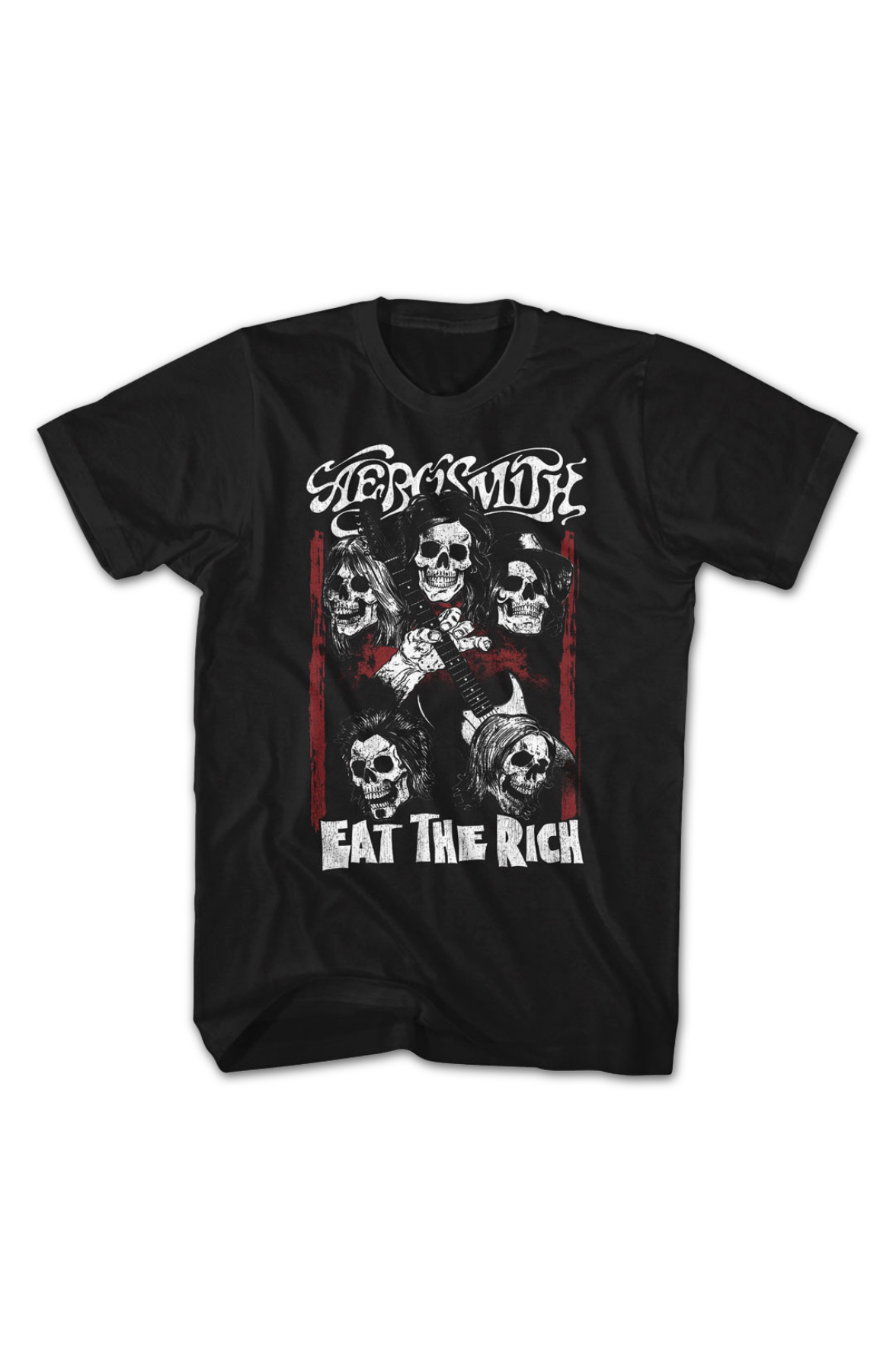 Eat The Rich Skulls Aerosmith T-Shirt product image 2