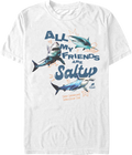 All My Friends Are Salty Shark Week T-Shirt product image 1