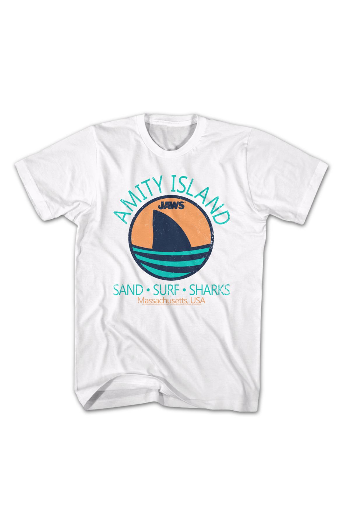 Amity Island Sand Surf Sharks Jaws T-Shirt product image 2