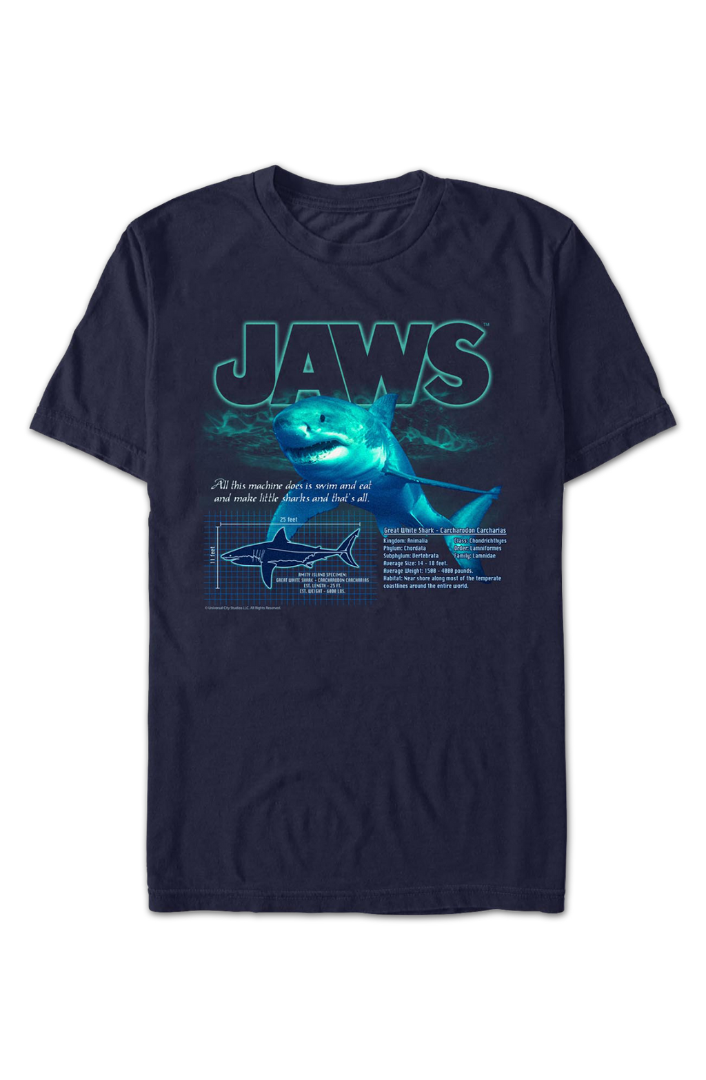 Amity Island Specimen Jaws T-Shirt product image 2