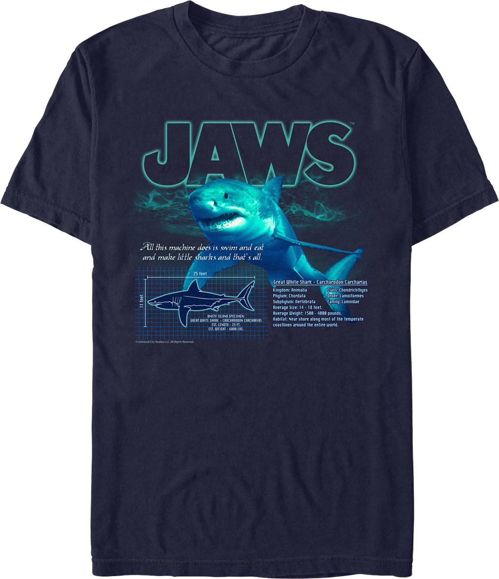 Amity Island Specimen Jaws T-Shirt product image 1