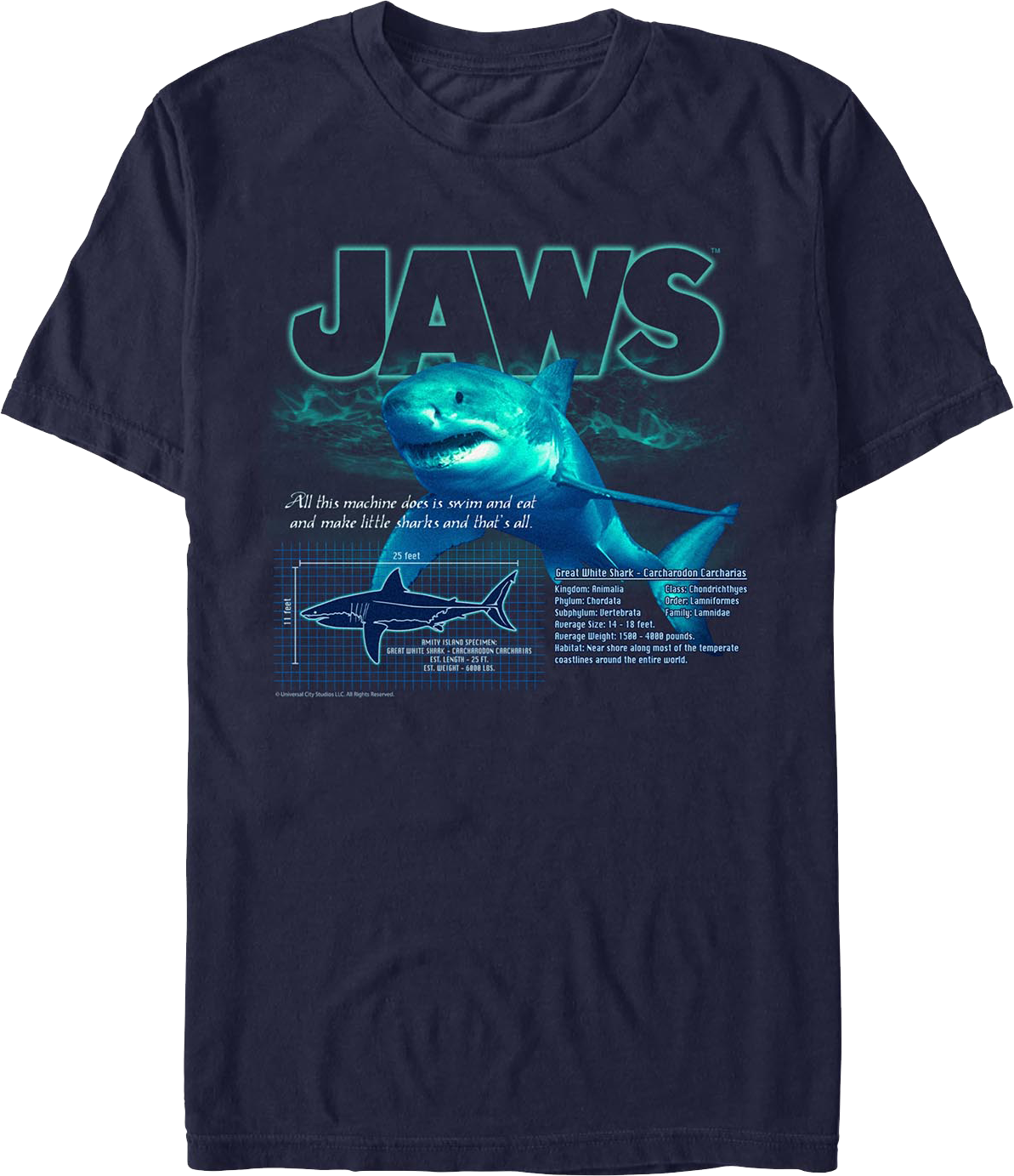 Amity Island Specimen Jaws T-Shirt product image 1