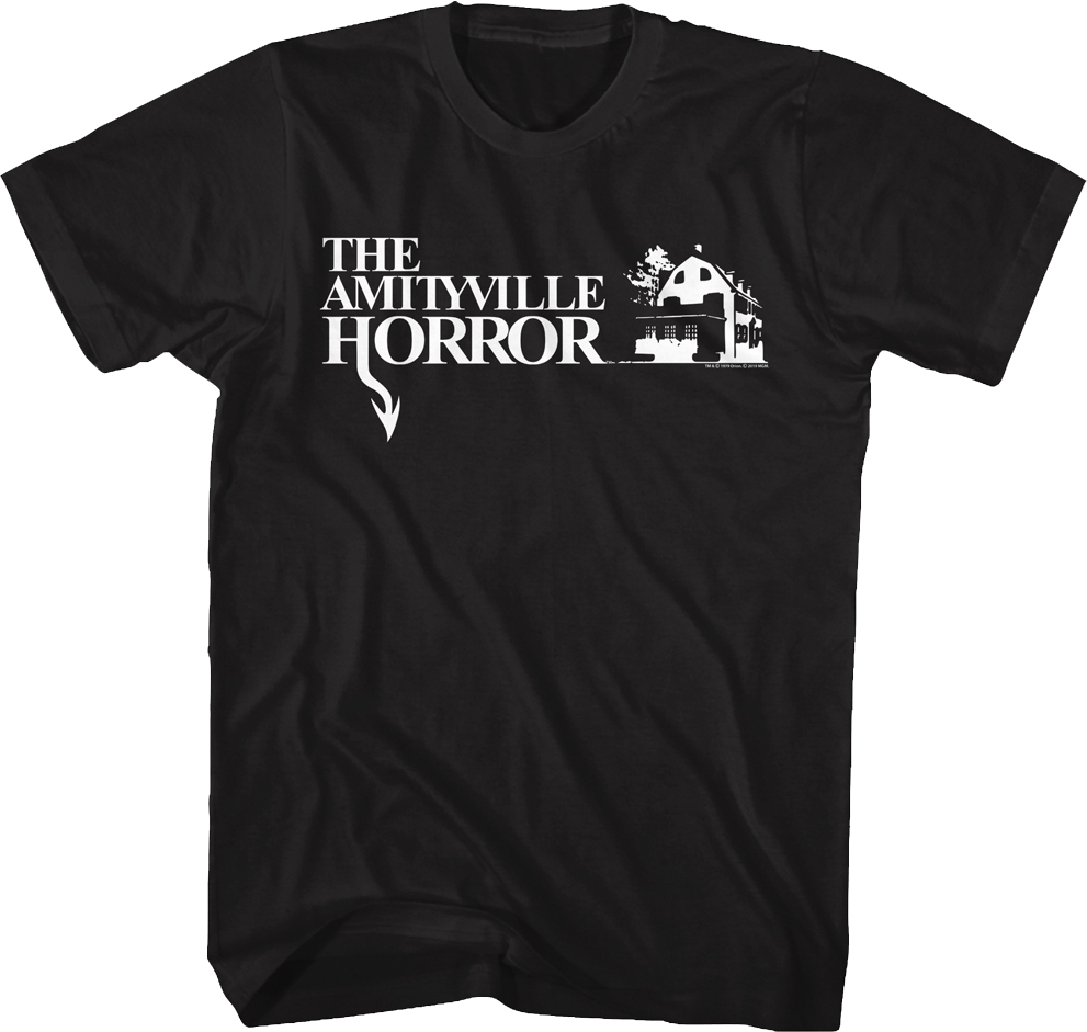 Logo & Haunted House Amityville Horror T-Shirt product image 1