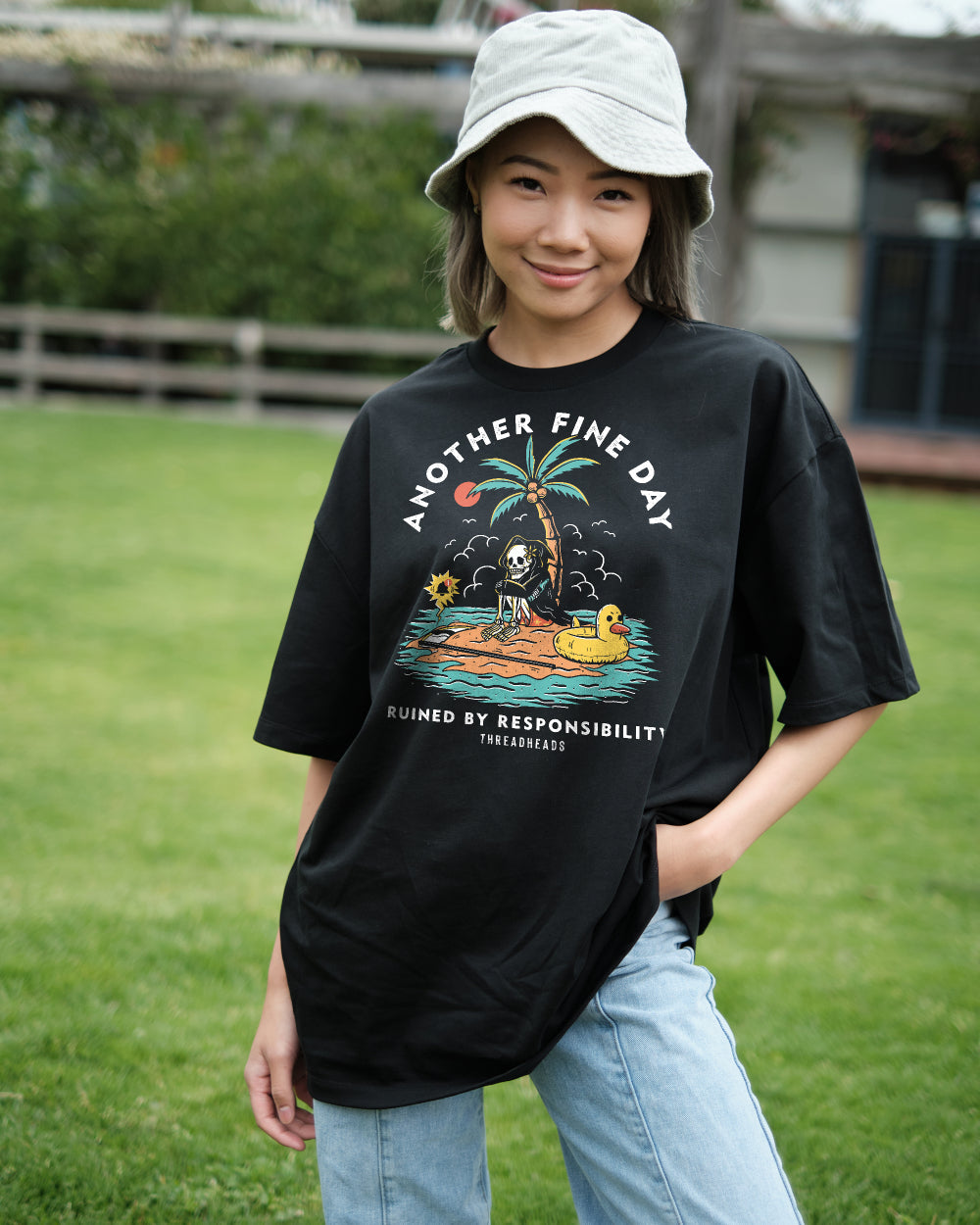 Another Fine Day Ruined by Responsibility Oversized Tee product image 3