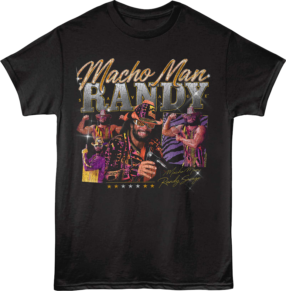 Autograph Collage Macho Man Randy Savage T-Shirt product image 1