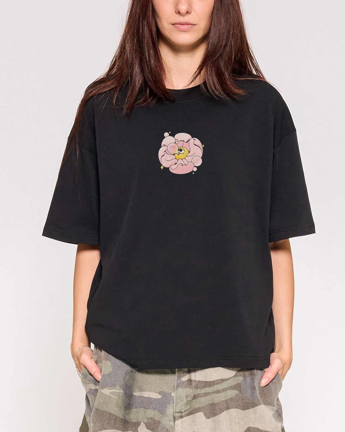 Bubble Blossom Oversized Crop Tee product image 5